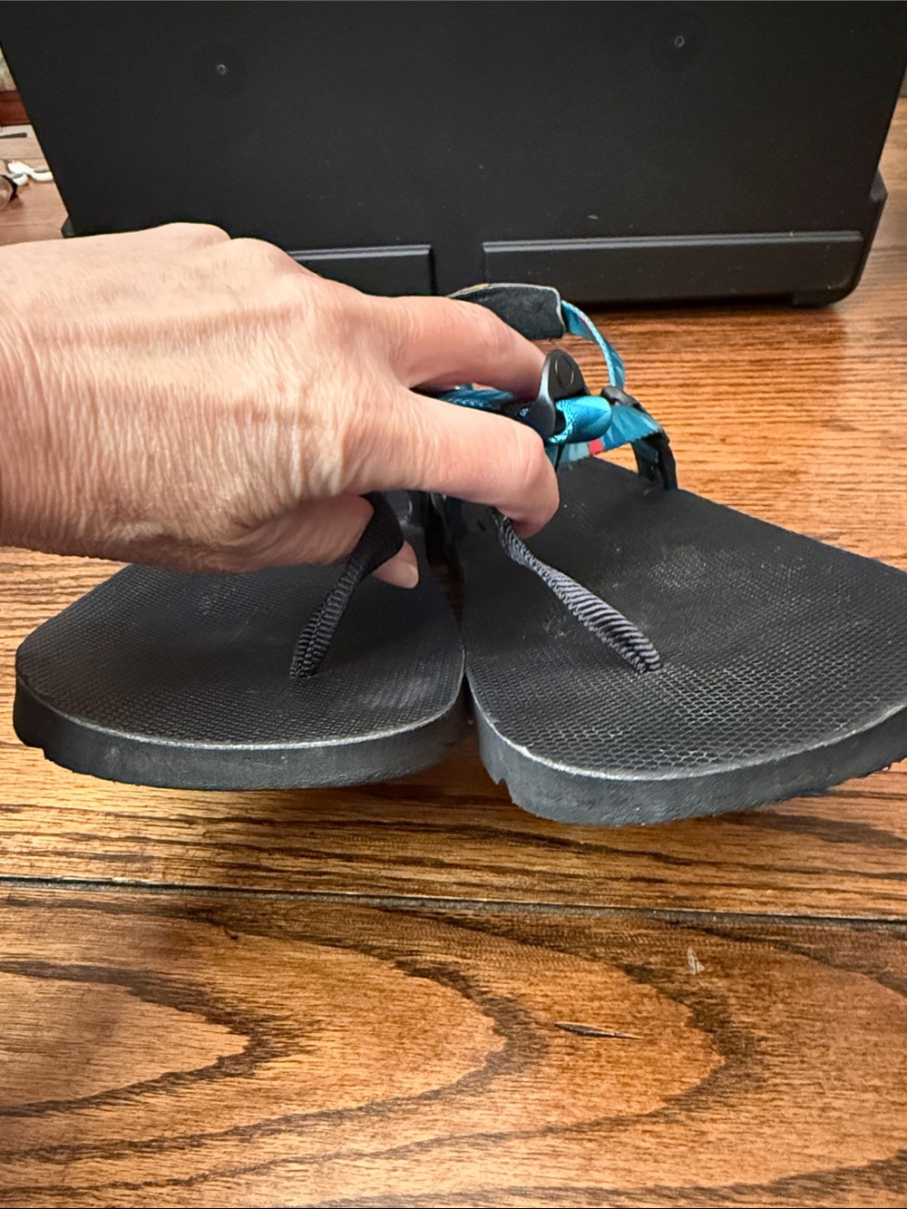 LUNA Mono Winged Edition Mountain Crystal Vibram Barefoot Trail Sandals 10 1/2 - Picture 9 of 11